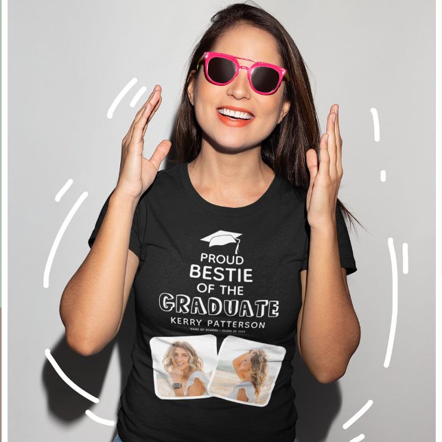 Proud Bestie vid Student Studenten T Shirt (Skapare uppladdad)