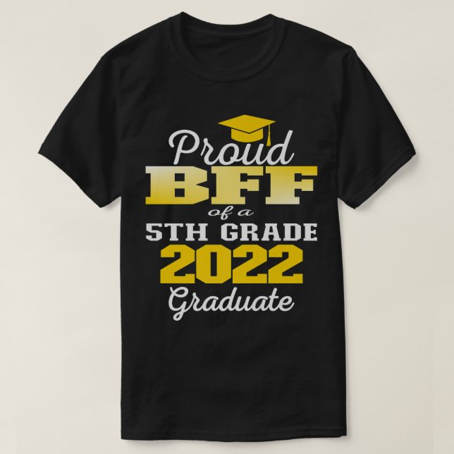 Proud Bff av den 5:e Klass Student 2022 Elementary T Shirt (Design framsida)