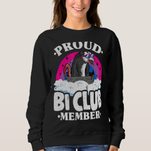 Proud Bi Klubb Member Opossum Bisexual Flagga Rain T Shirt