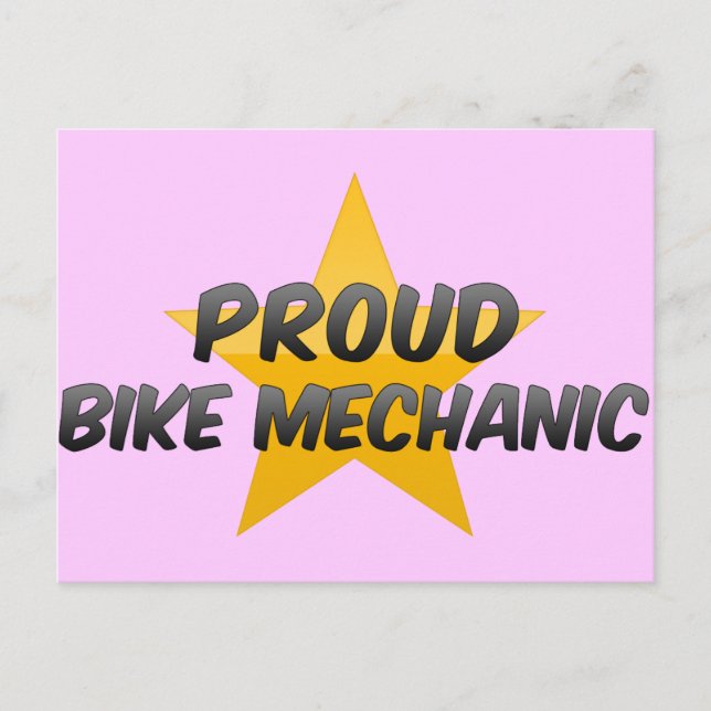 Proud Bike Mechanic Vykort (Framsida)