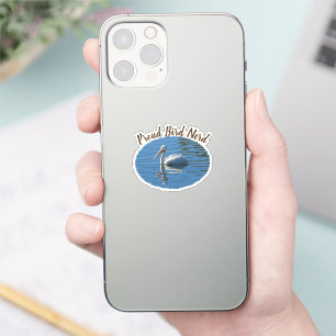 Proud Bird Nerd Coastal Pelican Hobby Birder Klistermärken