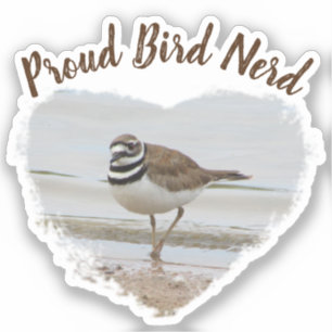 Proud Bird Nerd Coastal Sandpiper Hobby Birder Klistermärken
