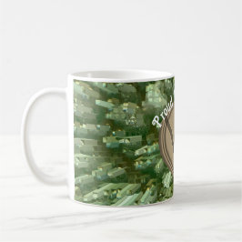 Proud Bird Nerd Silhouette Brown Grönt Birder Kaffemugg