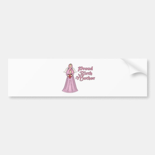 Proud Birth Mor Angel Design Bildekal (Framsidan)