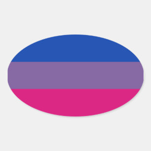 Proud Bisexual Ovalt Klistermärke