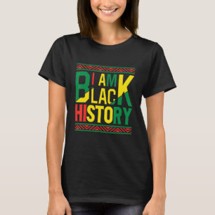 Proud Black African American Melanin I är Black Hi T Shirt
