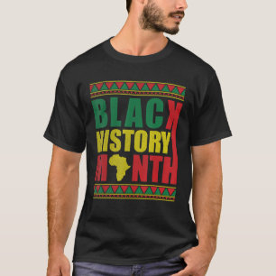 Proud Black African American Melanin Pride Black H T Shirt