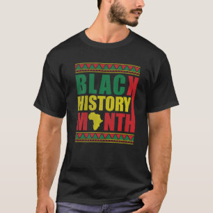Proud Black African American Melanin Pride Black H T Shirt
