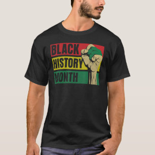 Proud Black African American Melanin Pride Black T Shirt