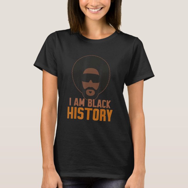 Proud Black History Funny Afro Man Matching Family T Shirt (Framsida)
