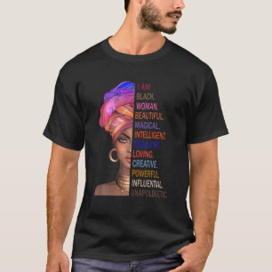 Proud Black Magic Afro Black Woman African Queen P T Shirt