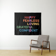 PROUD Black Medium Tapestry