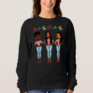 Proud Black Sistas Queen Melanin African American T Shirt