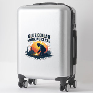 Proud Blue Collar Working Class Welt Shirt Klistermärken