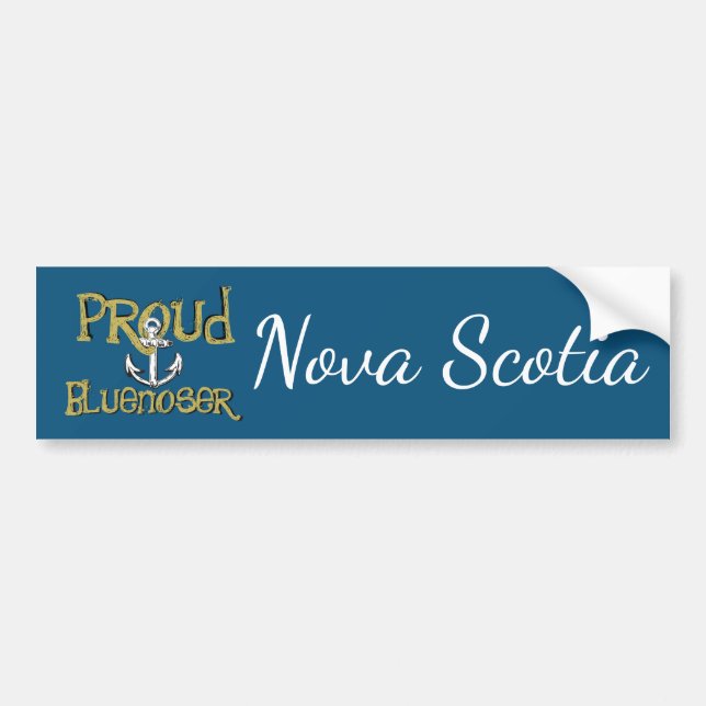 Proud Bluenoser Nova Scotia anchor humper-dekal Bildekal (Framsidan)