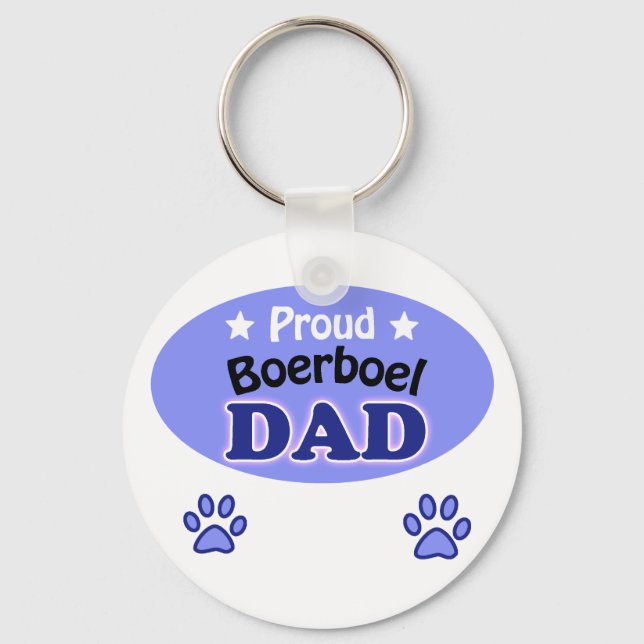 Proud Boerboel Pappa Nyckelring (Framsida)