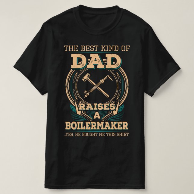 Proud Boilermakers Pappa T Shirt (Design framsida)