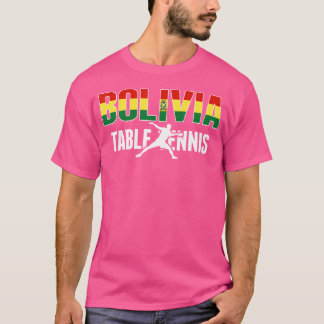 Proud Bolivia Bord Tennis Älskare Jersey Bolivian T Shirt