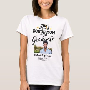 Proud Bonus Mamma på fotot namn T-Shirt från stude