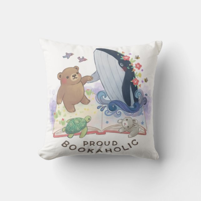 Proud Bookahok: Magic of Bokar Illustration Kudde (Framsida)