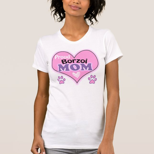 Proud Borzoi Mamma Tee (Framsida)