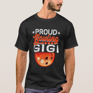 Proud Bowling Gigi Mors dag Sport Älskare Mamma M T Shirt