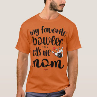 Proud Bowling Mamma Bowlareare Mamma av en gånglak T Shirt