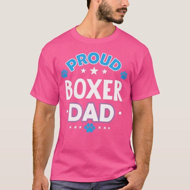 Proud Boxer Pappa T Shirt (Framsida)