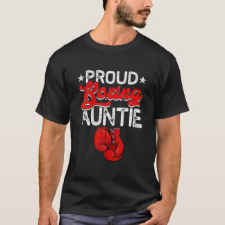 Proud Boxing Auntie Mors dag Sport Älskare Mamma T Shirt