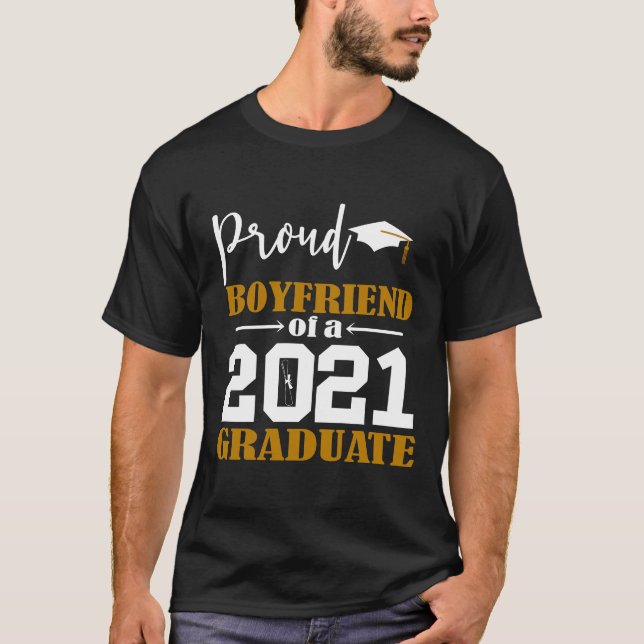 Proud Boyvän av 2021 Student White T Shirt (Framsida)