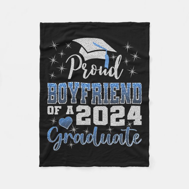 Proud Boyvän till 2024 Student-familjen Sc Fleecefilt (Framsidan)