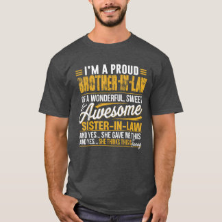 Proud bror i juridik ger gåvor från syster t shirt