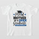 Proud Brother 2022 student svart blått lock namn T T Shirt (Laydown)