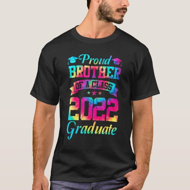 Proud Brother av klass 2022 Student Senior 2 T Shirt (Framsida)