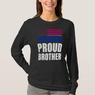 Proud Brother Bisexual Flagga Lgbt Gay pride T Shirt