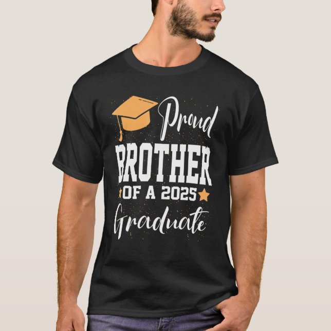 Proud Brother i klass 2025 Student Dinosaur Gr T Shirt (Framsida)