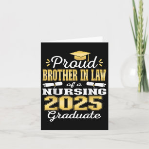 Proud Brother in Law Cl från 2025 Nursing Student  Kort