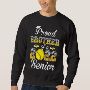 Proud Brother of a 2022 Senior Leopard Softball Ga Lång Ärmad Tröja