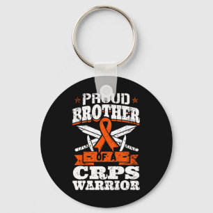Proud Brother of a Crps Warrior Rsd Awareness Ribb Nyckelring
