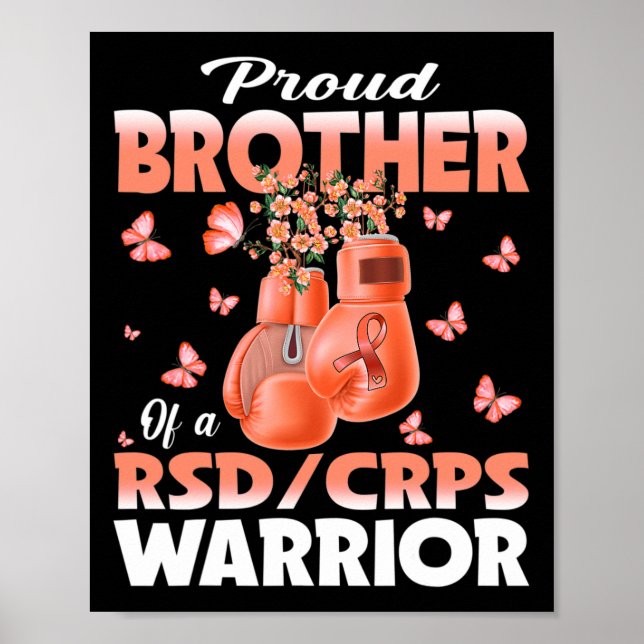 Proud Brother of a RSD CRPS Warrior Awareness Boxi Poster (Framsidan)