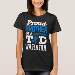 Proud Brother of A T1D Warrior Diabetes Awareness T Shirt