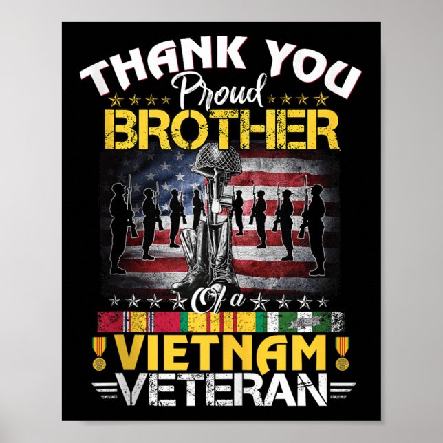 Proud Brother of A Vietnam Veteran - Tack Vie Poster (Framsidan)
