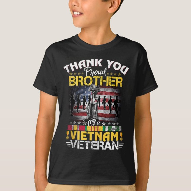 Proud Brother of A Vietnam Veteran - Tack Vie T Shirt (Framsida)