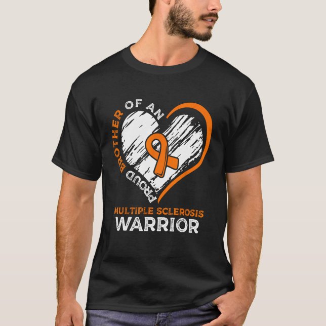 Proud Brother of An Många Sclerosis Awareness T Shirt (Framsida)