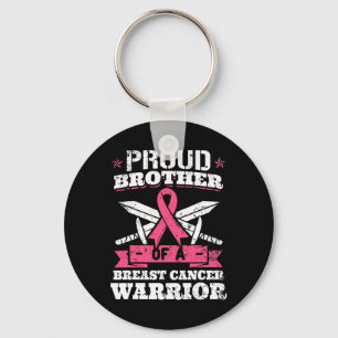 Proud Brother of Breast Cancer Warrior Rosa Awaren Nyckelring