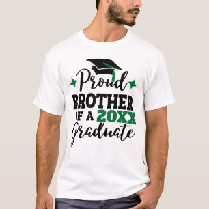 Proud Brother of the student black grönt cap T Shirt