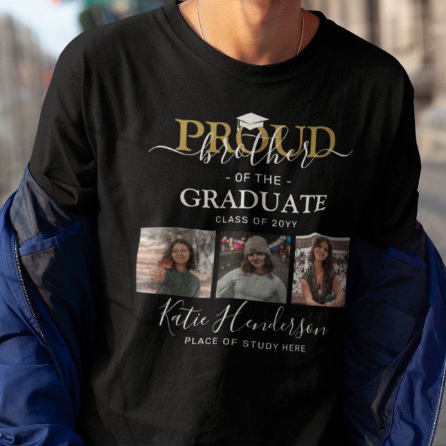 Proud Brother of the Student Photo Collage T Shirt (Skapare uppladdad)