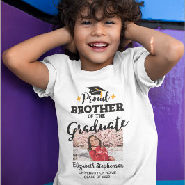 Proud Brother of the student Photo namn 2023 T Shirt