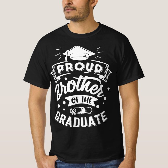 Proud Brother Student-Firande T Shirt (Framsida)