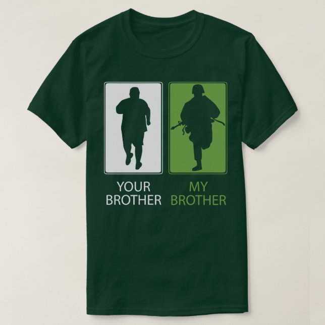 Proud Brother TShirt eller ger din bror min bröst T Shirt (Design framsida)
